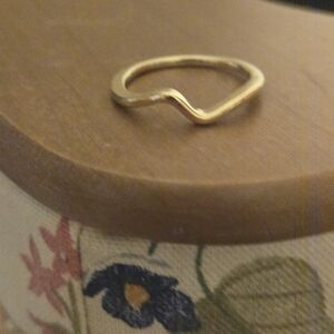 Pandora Polished Gold Wave Ring